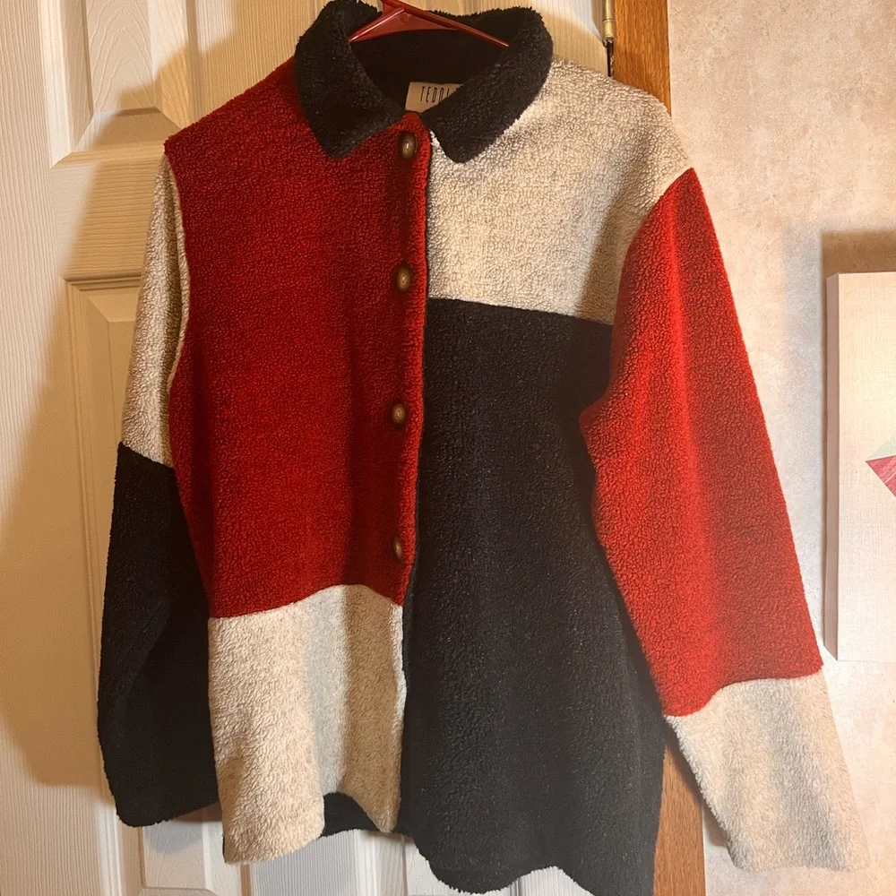 Teddi Sweater Button Up - Picture 1 of 4